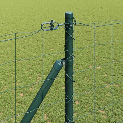 Fence with Post Green 1.5 x 10 m Steel