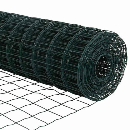 Fence with Post Green 1.6 x 10 m Steel and PVC