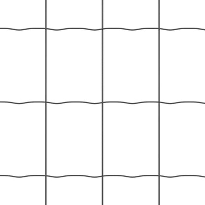 Euro Fence with Spikes 10 x 1.6 m PVC-Coated Steel Grey Mesh