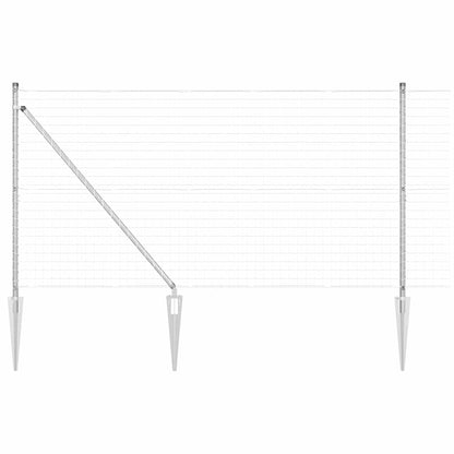 Outdoor Euro Fence with Spikes 10 x 1.2 m Galvanised Steel Mesh
