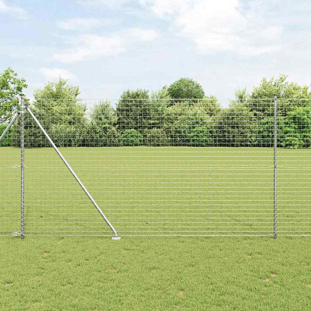 Outdoor Euro Fence with Spikes 10 x 1.5 m Galvanised Steel Mesh