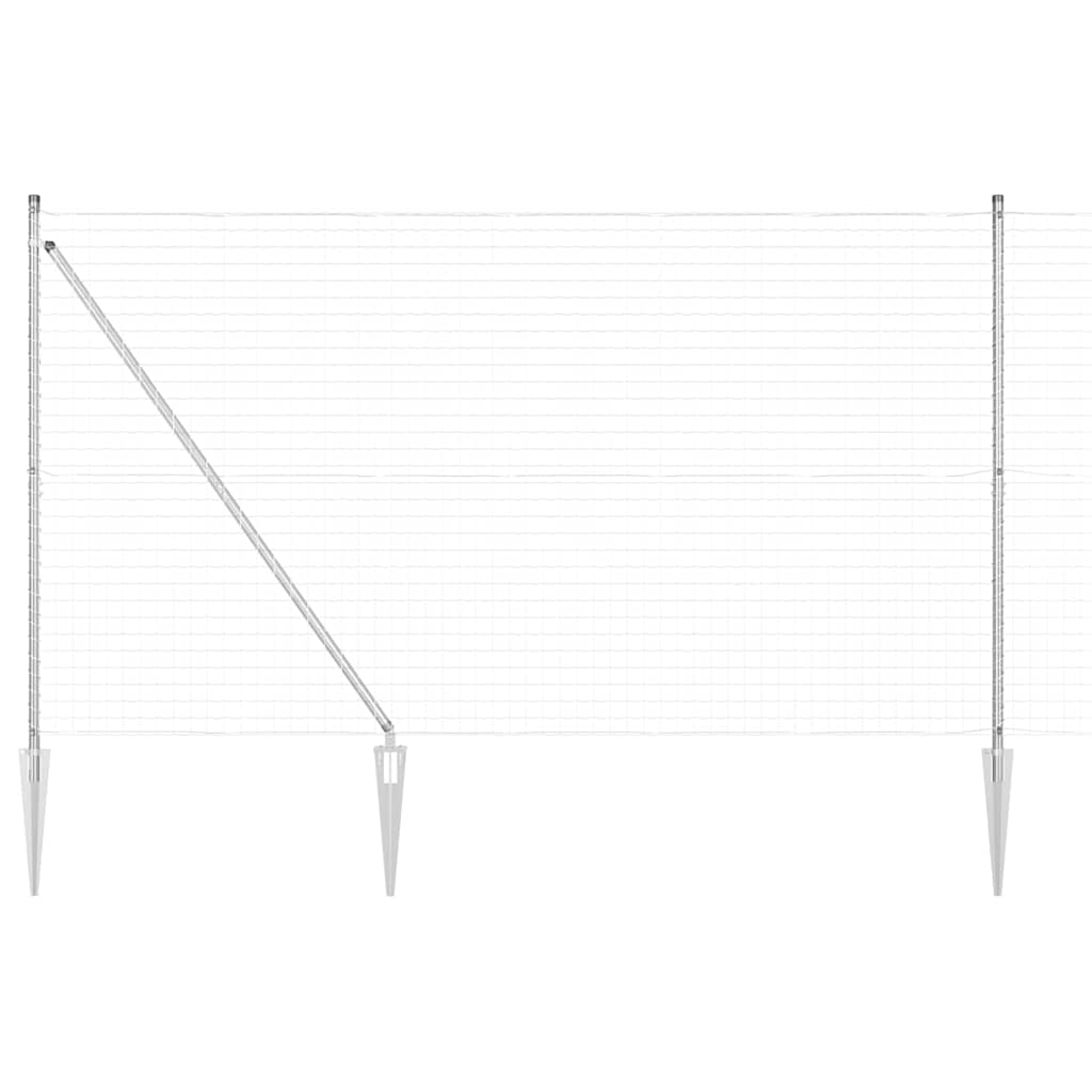 Outdoor Euro Fence with Spikes 10 x 1.5 m Galvanised Steel Mesh