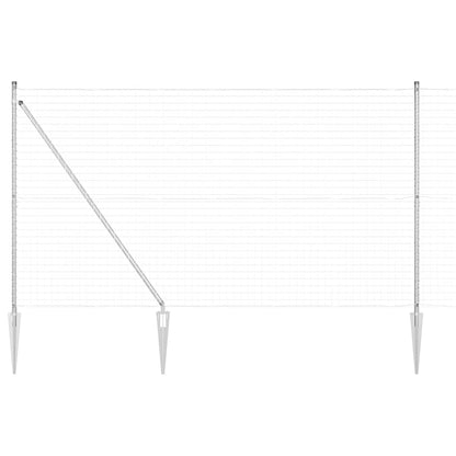 Outdoor Euro Fence with Spikes 10 x 1.5 m Galvanised Steel Mesh