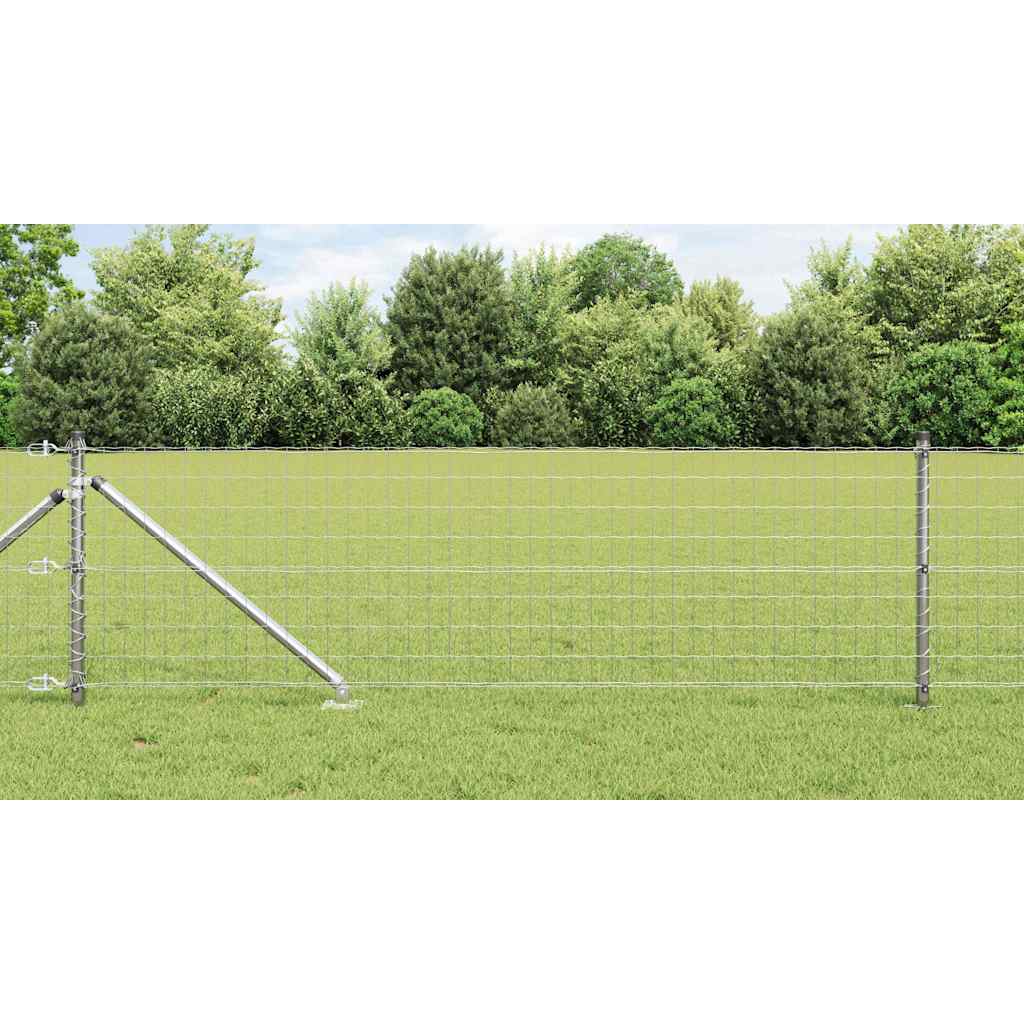 Outdoor Euro Fence with Spikes 10 x 0.6 m Galvanised Steel Mesh