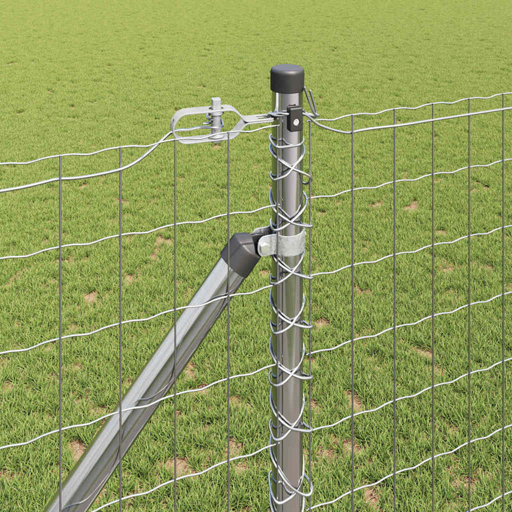 Outdoor Euro Fence with Spikes 10 x 1.2 m Galvanised Steel Mesh