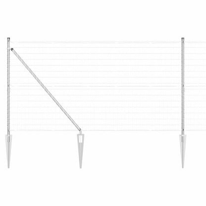 Outdoor Euro Fence with Spikes 10 x 1.4 m Galvanised Steel Mesh