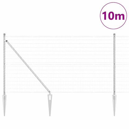 Outdoor Euro Fence with Spikes 10 x 1.4 m Galvanised Steel Mesh
