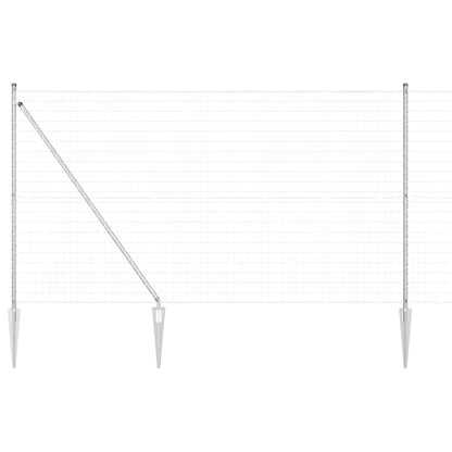 Outdoor Euro Fence with Spikes 10 x 1.5 m Galvanised Steel Mesh