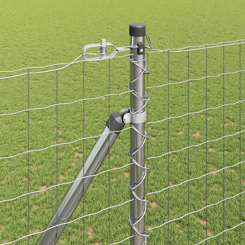 Outdoor Euro Fence with Spikes 10 x 1.6 m Galvanised Steel Mesh