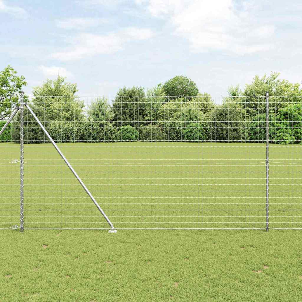 Outdoor Euro Fence with Spikes 10 x 1.6 m Galvanised Steel Mesh