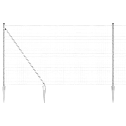 Outdoor Euro Fence with Spikes 10 x 1.6 m Galvanised Steel Mesh