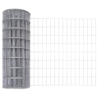 Outdoor Euro Fence with Spikes 10 x 0.4 m Galvanised Steel Mesh