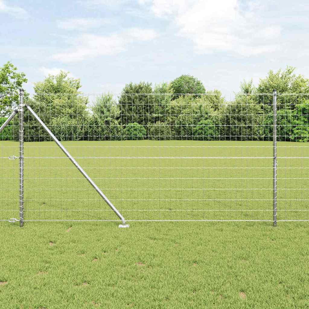 Outdoor Euro Fence with Spikes 10 x 1.2 m Galvanised Steel Mesh