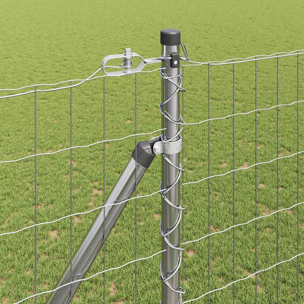 Outdoor Euro Fence with Spikes 10 x 1.5 m Galvanised Steel Mesh