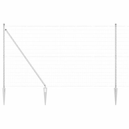 Outdoor Euro Fence with Spikes 10 x 1.5 m Galvanised Steel Mesh