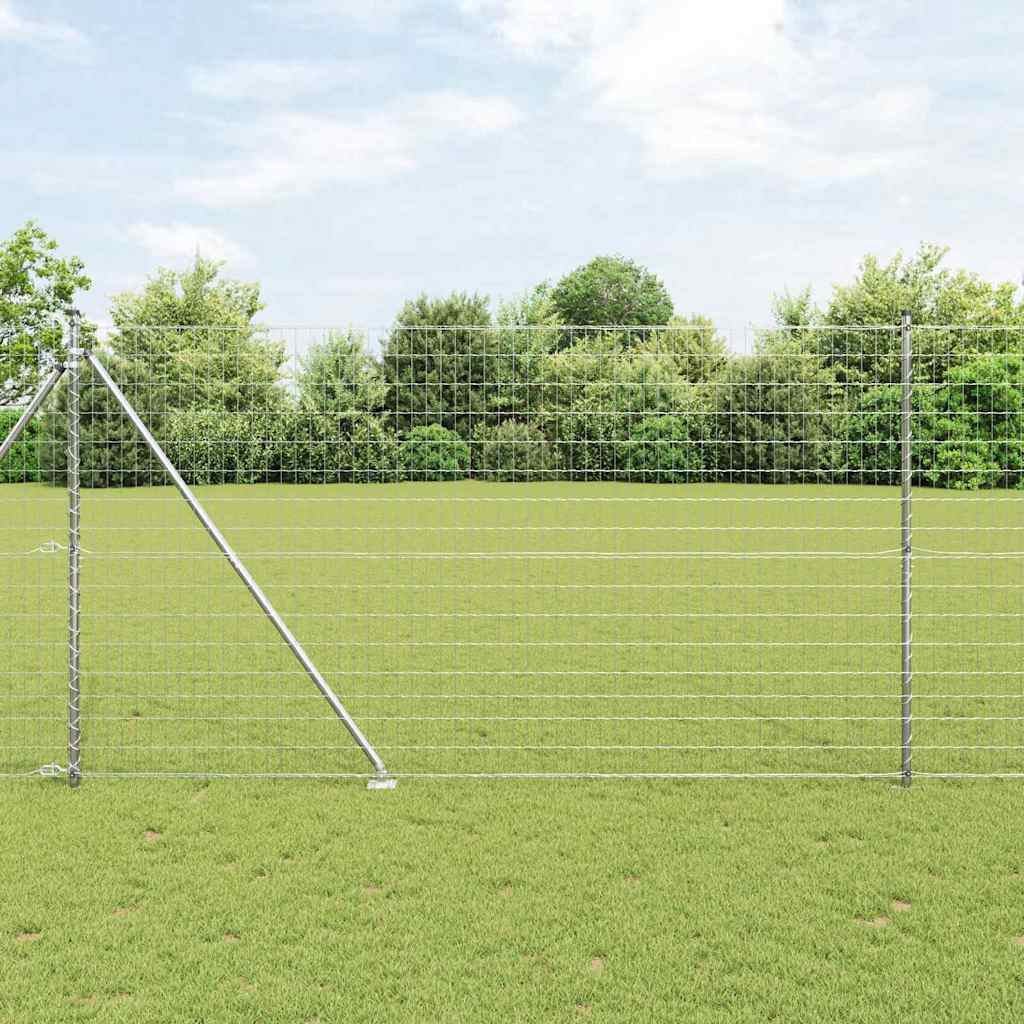 Outdoor Euro Fence with Spikes 10 x 1.6 m Galvanised Steel Mesh