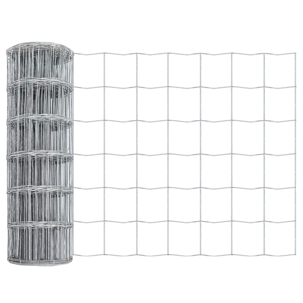 Outdoor Euro Fence with Spikes 10 x 0.8 m Galvanised Steel Mesh