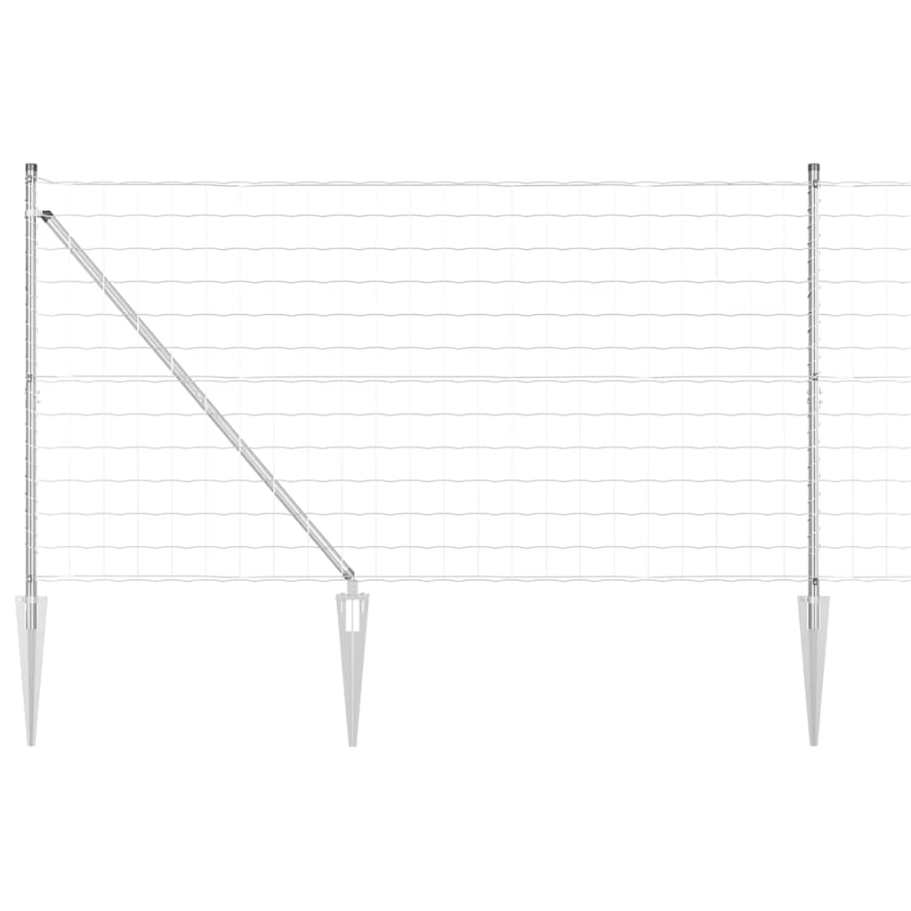 Outdoor Euro Fence with Spikes 10 x 1.4 m Galvanised Steel Mesh