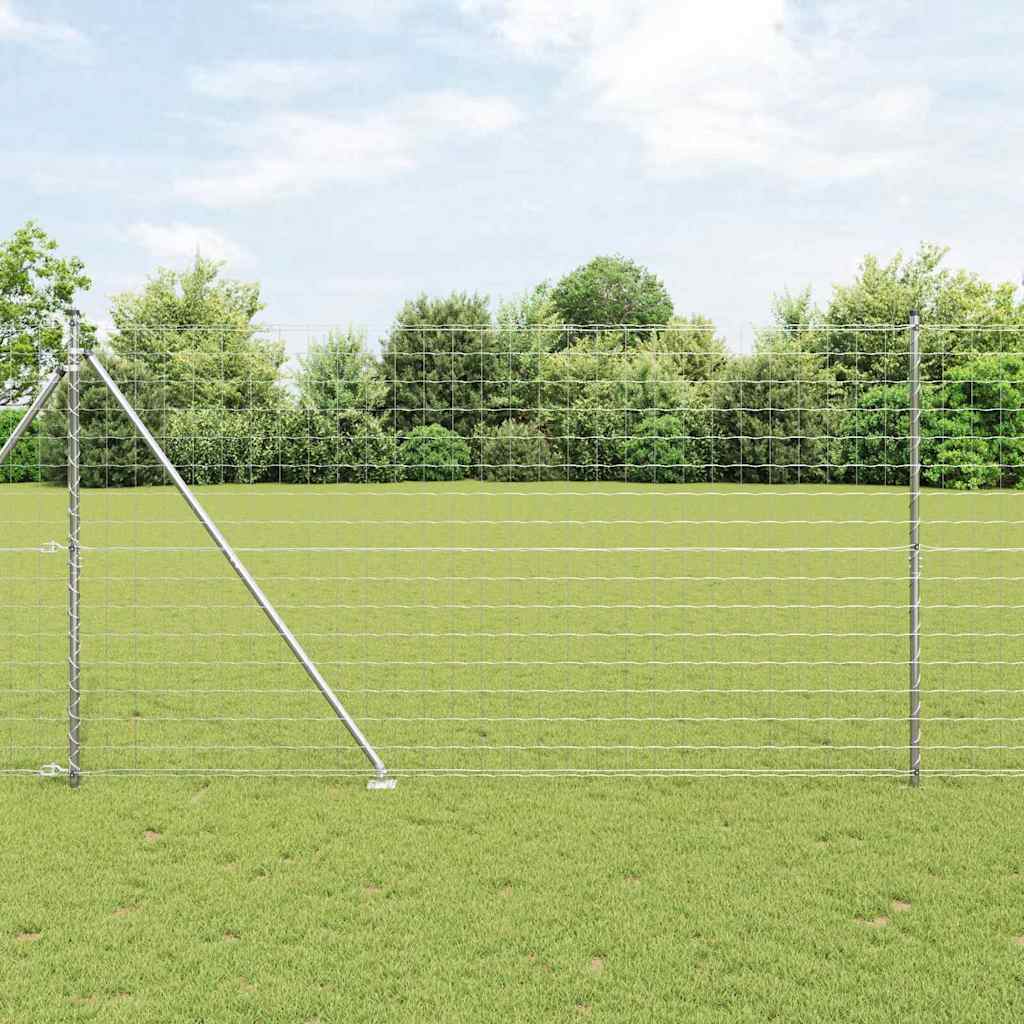 Outdoor Euro Fence with Spikes 10 x 1.5 m Galvanised Steel Mesh