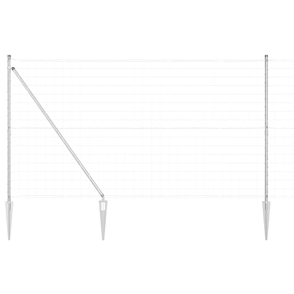 Outdoor Euro Fence with Spikes 10 x 1.5 m Galvanised Steel Mesh
