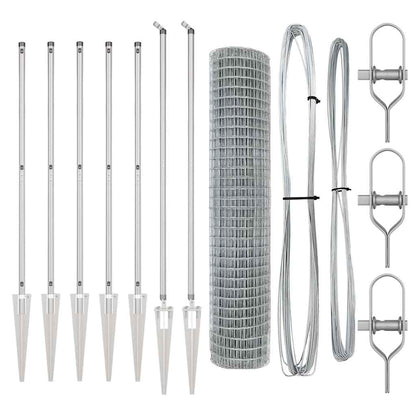 Euro Fence with Spikes 10 x 1.6 m Galvanised Steel Silver Mesh