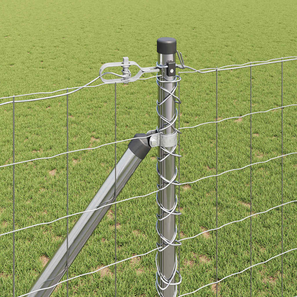 Outdoor Euro Fence with Spikes 25 x 1.2 m Galvanised Steel Mesh