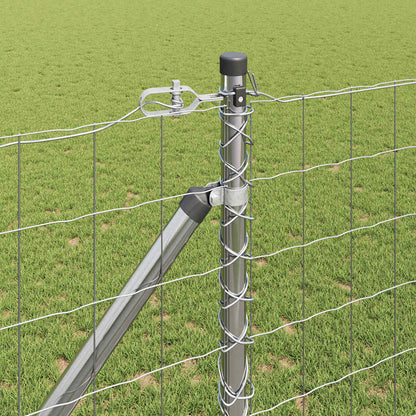 Outdoor Euro Fence with Spikes 25 x 1.2 m Galvanised Steel Mesh