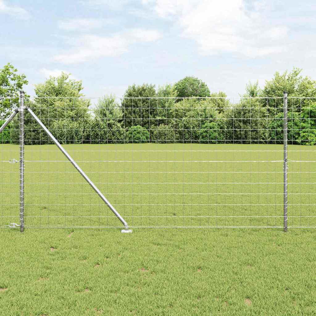 Outdoor Euro Fence with Spikes 25 x 1.2 m Galvanised Steel Mesh