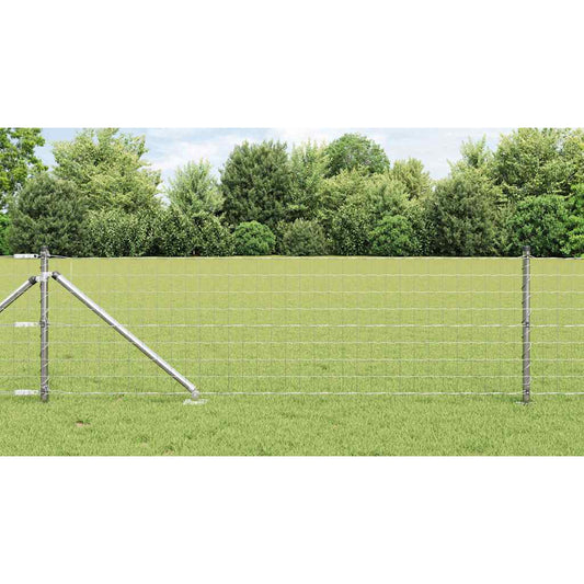 Outdoor Euro Fence with Spikes 10 x 0.4 m Galvanised Steel Mesh