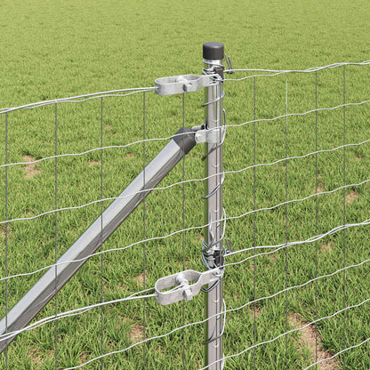 Outdoor Euro Fence with Spikes 10 x 0.8 m Galvanised Steel Mesh