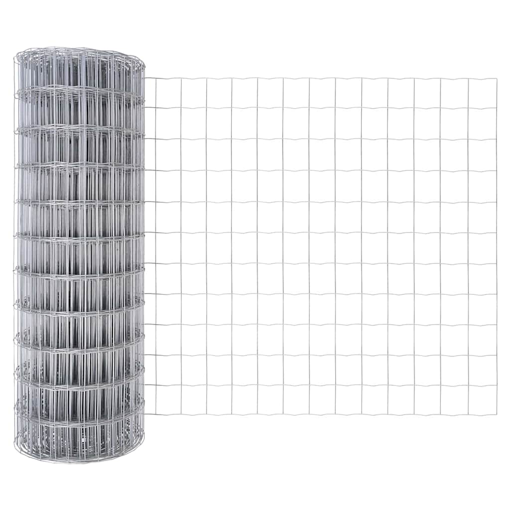 Outdoor Euro Fence with Spikes 10 x 0.8 m Galvanised Steel Mesh