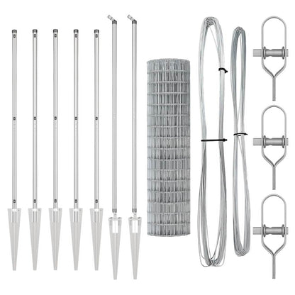 Euro Fence with Spikes 10 x 1.4 m Galvanised Steel Silver Mesh
