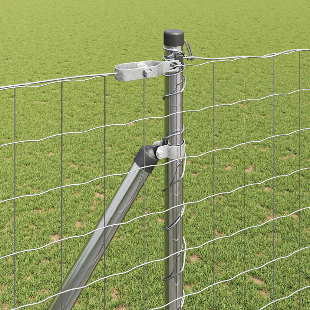 Outdoor Euro Fence with Spikes 10 x 1.6 m Galvanised Steel Mesh