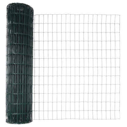 Fence with Post Green 1.2 x 10 m Steel and PVC