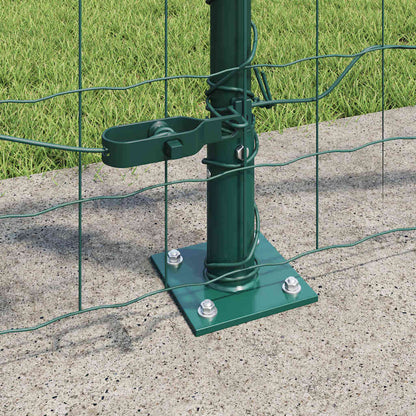 Fence with Post Green 0.8 x 10 m Steel