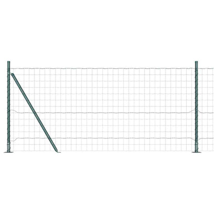 Fence with Post Green 0.8 x 10 m Steel