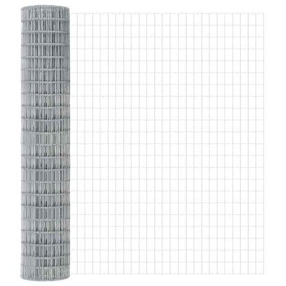 Outdoor Euro Fence with Concrete Base 10 x 1.5 m Silver Mesh