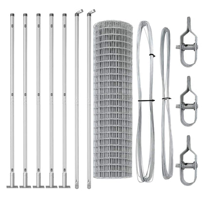 Outdoor Euro Fence with Concrete Base 10 x 1.2 m Silver Mesh
