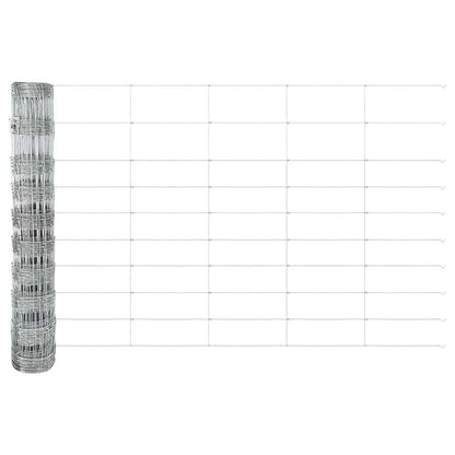 Ground Fix Welded Wire Fence 25 x 1 m Galvanised Steel Silver