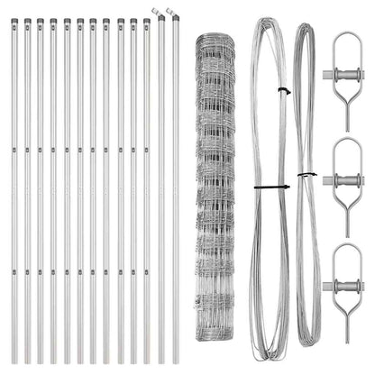 Ground Fix Welded Wire Fence 25 x 1.2 m Galvanised Steel Silver