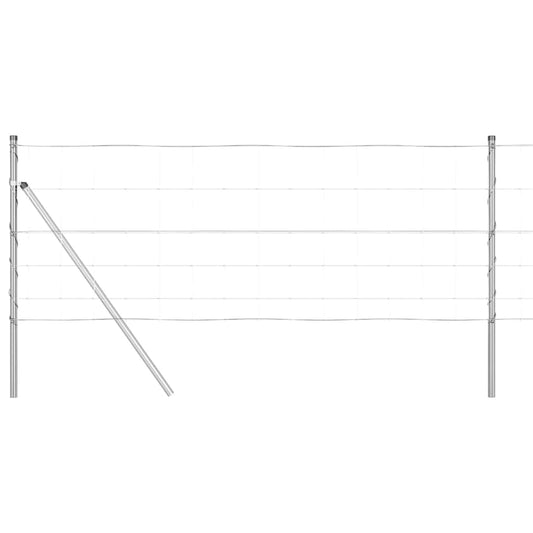 Ground Fix Welded Wire Fence 100 x 0.8 m Galvanised Steel Mesh
