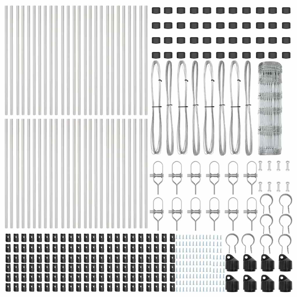 Ground Fix Welded Wire Fence 100 x 0.8 m Galvanised Steel Mesh