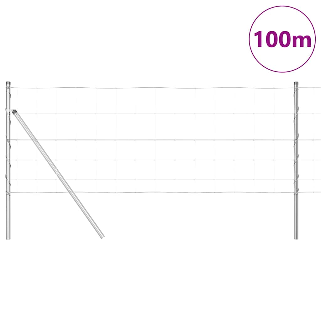 Ground Fix Welded Wire Fence 100 x 0.8 m Galvanised Steel Mesh