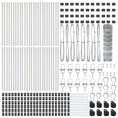 Ground Fix Welded Wire Fence 100 x 0.8 m Galvanised Steel Mesh