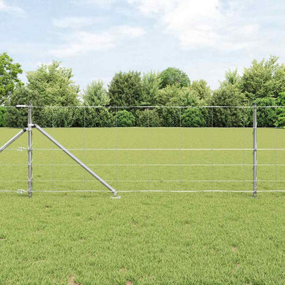Welded Wire Fence with Spikes 25 x 0.8 m Galvanised Steel Mesh