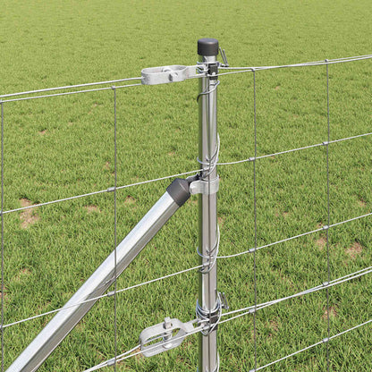 Welded Wire Fence with Spikes 25 x 0.8 m Galvanised Steel Mesh