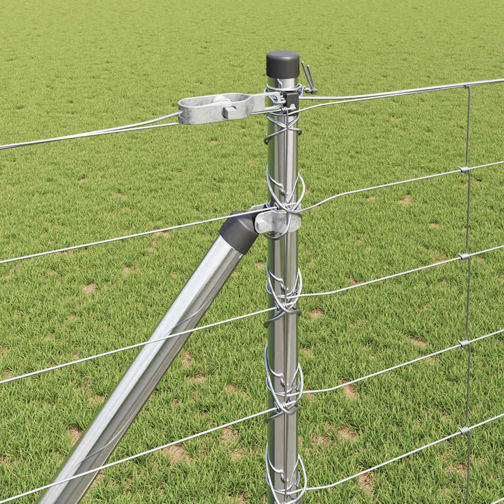 Welded Wire Fence with Spikes 25 x 1.2 m Galvanised Steel Mesh