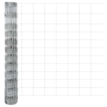 Welded Wire Fence with Spikes 25 x 1.2 m Galvanised Steel Mesh