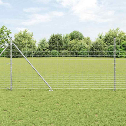 Welded Wire Fence with Spikes 25 x 1.2 m Galvanised Steel Mesh