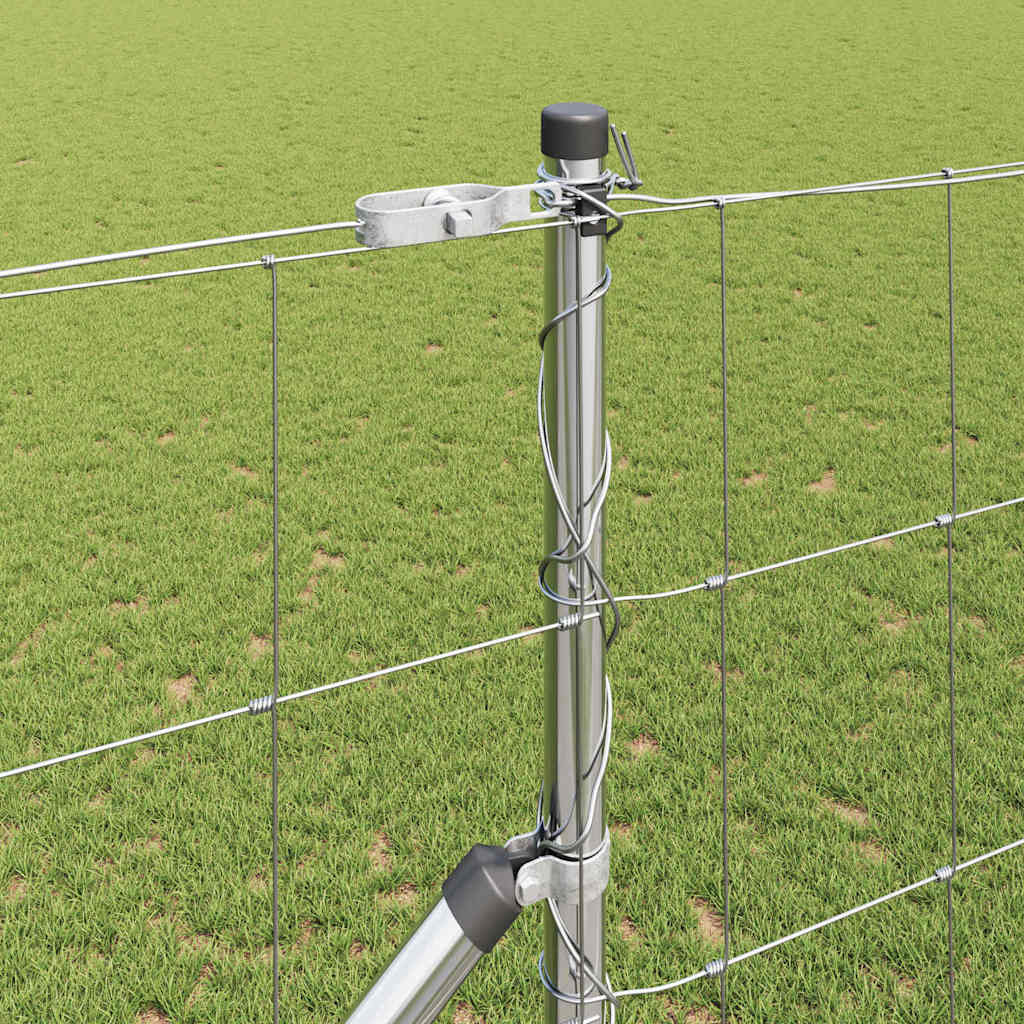 Welded Wire Fence with Spikes 25 x 1.4 m Galvanised Steel Mesh